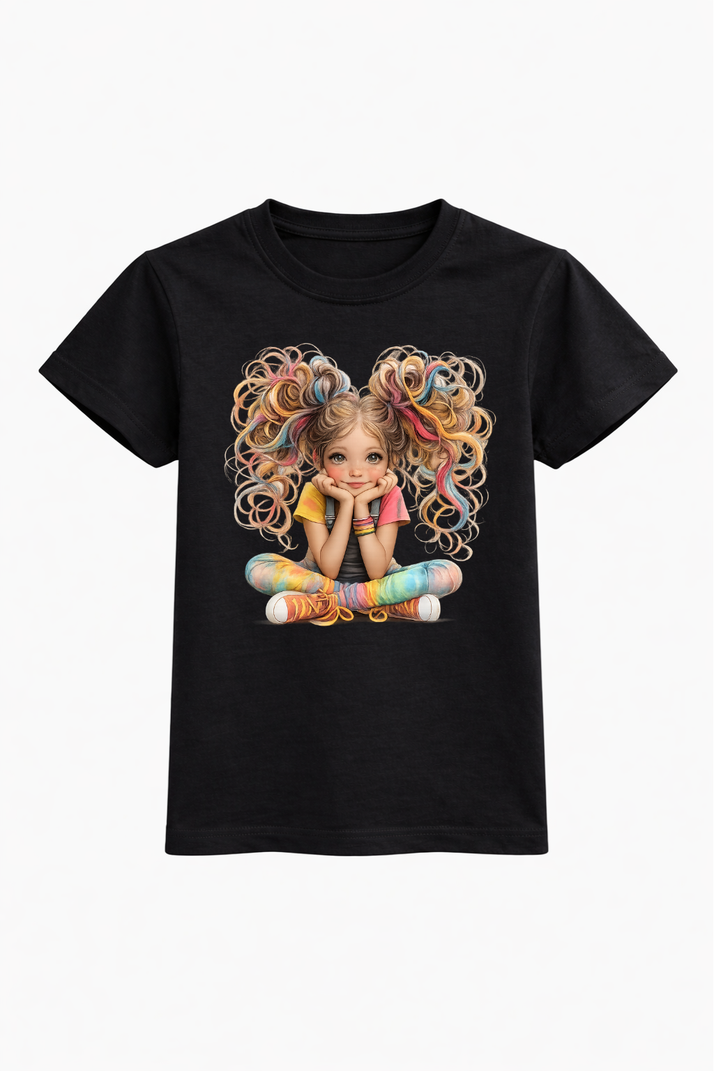 Rainbow Curls Tee