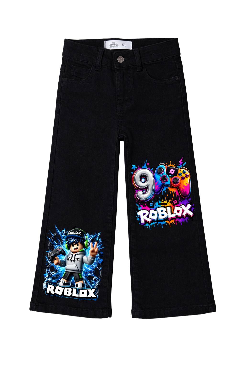 Roblox Gamer Energy Explosion Graphic Jeans