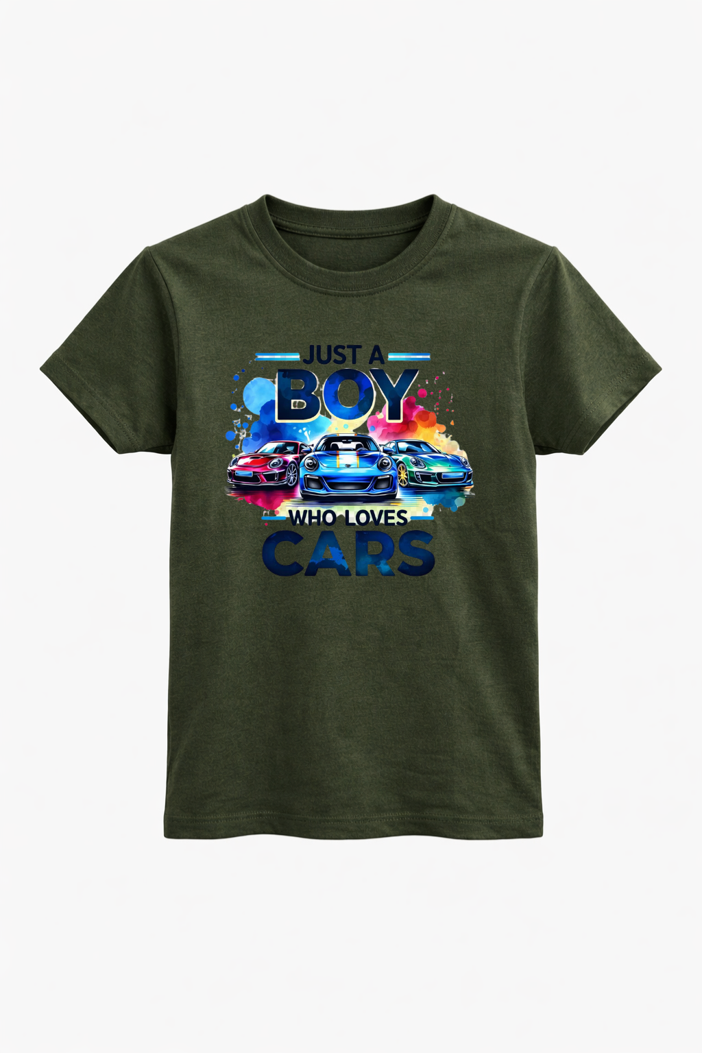 Boy Cars Graphic Cotton Tee