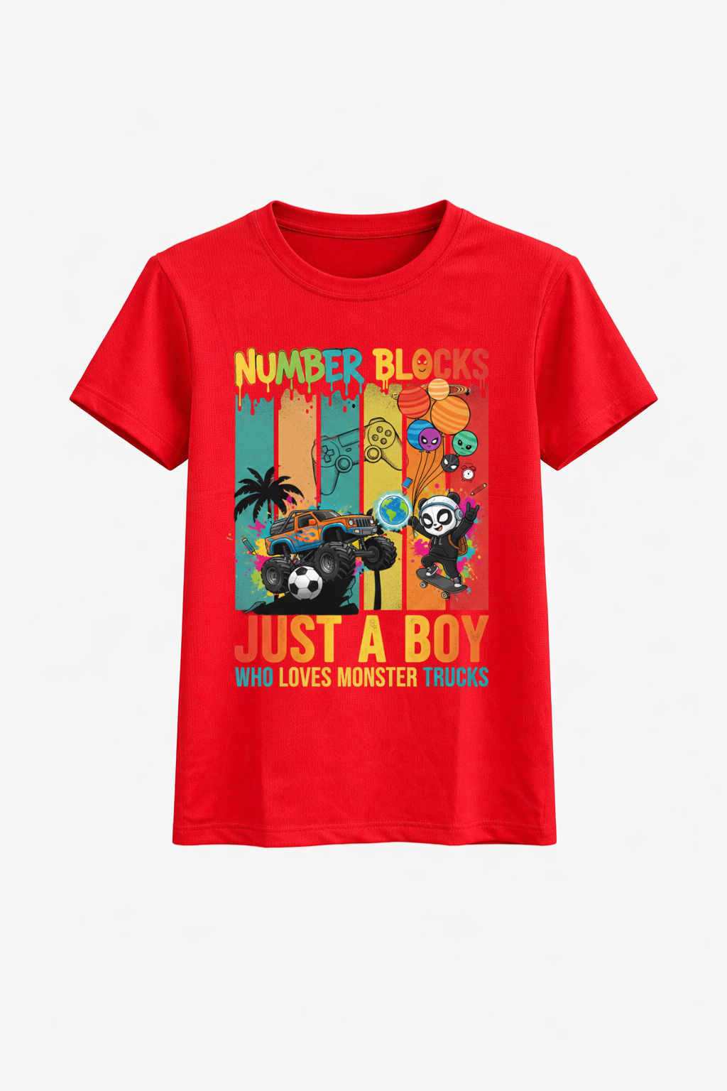 Monster Truck Boy Tee