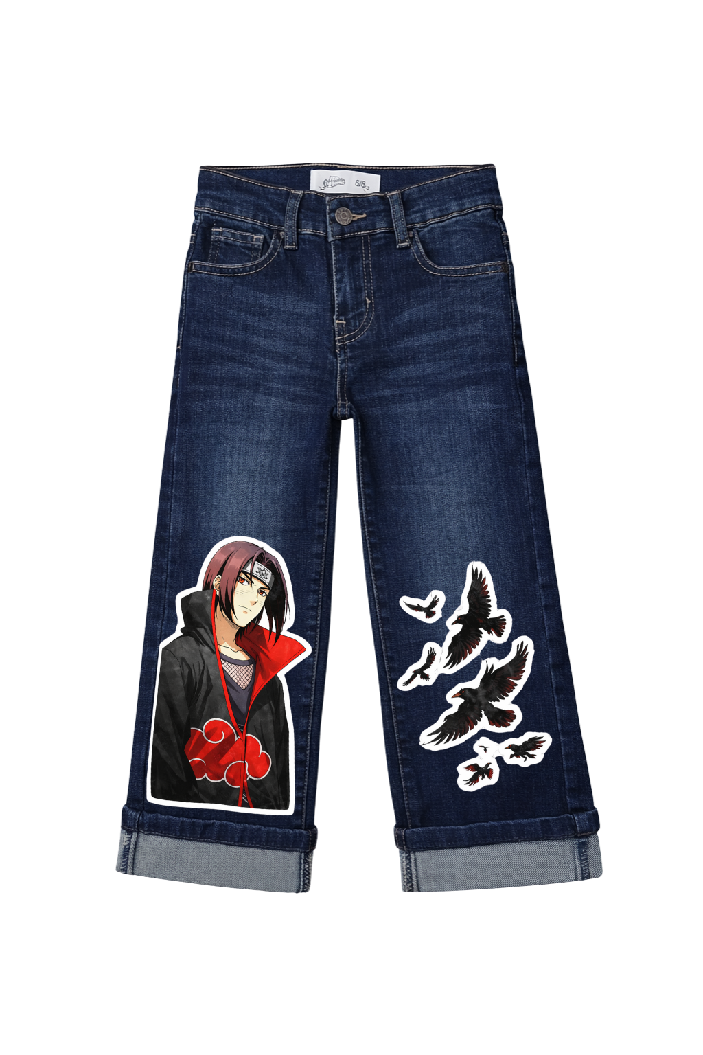 Crimson Shadow Denim Pants