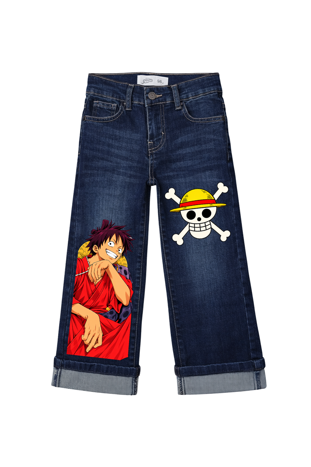 Luffy Red Voyage Graphic Jeans