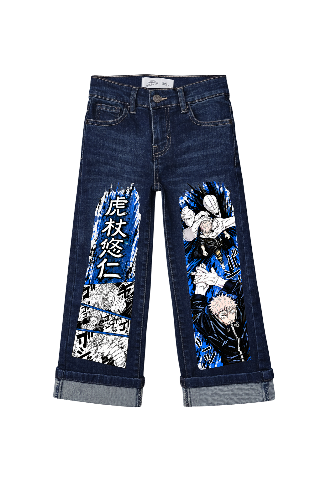 Yuji Itadori Cursed Clash Graphic Jeans