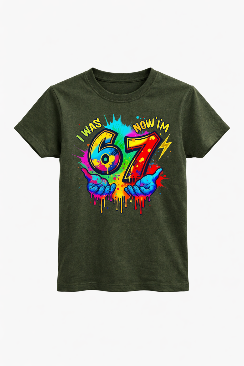 I Was 6 Now I’m 7 Birthday Tee