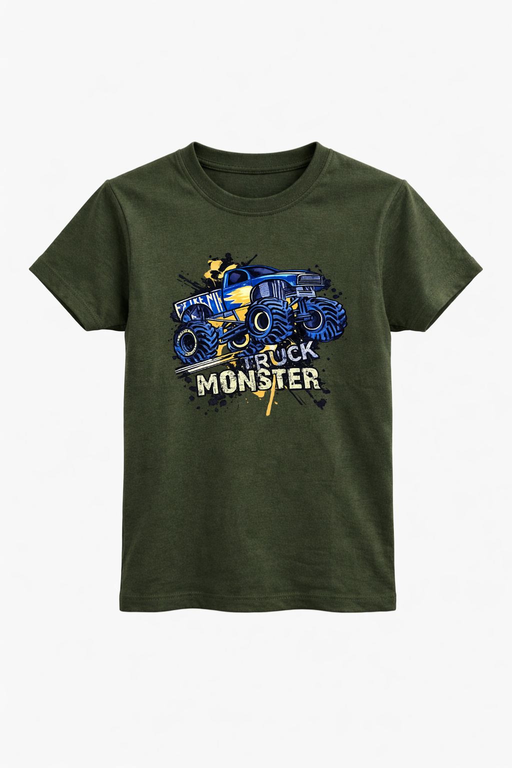 Mini Monster Truck Cotton Tee