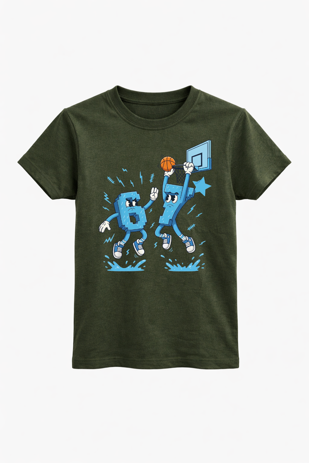 6 7 Basketball Birthday Tee