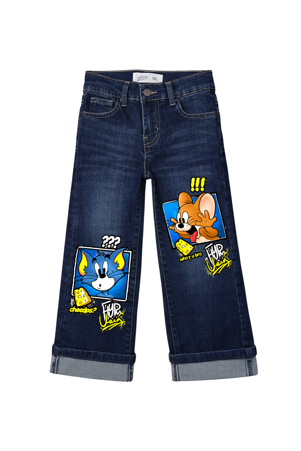 Tom & Jerry Cheese Chase Graphic Jeans