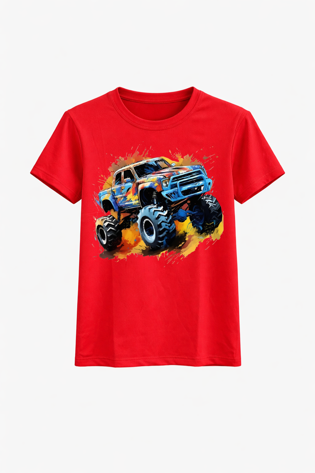 Color Blast Monster Truck Tee