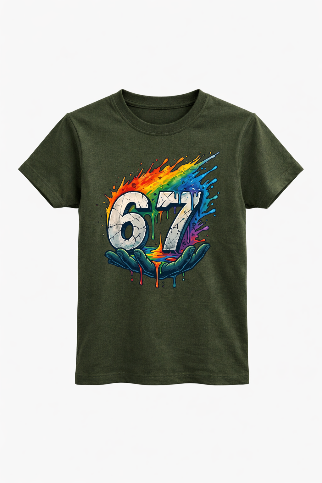 Rainbow Drip 7th Birthday Tee