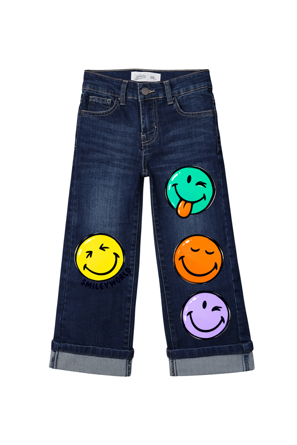 Smiley Pop Graphic Jeans