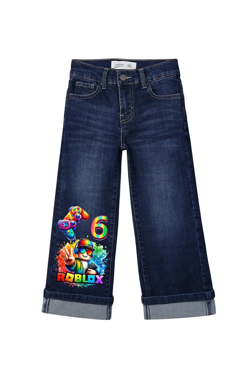 Roblox Gamer Style Graphic Jeans