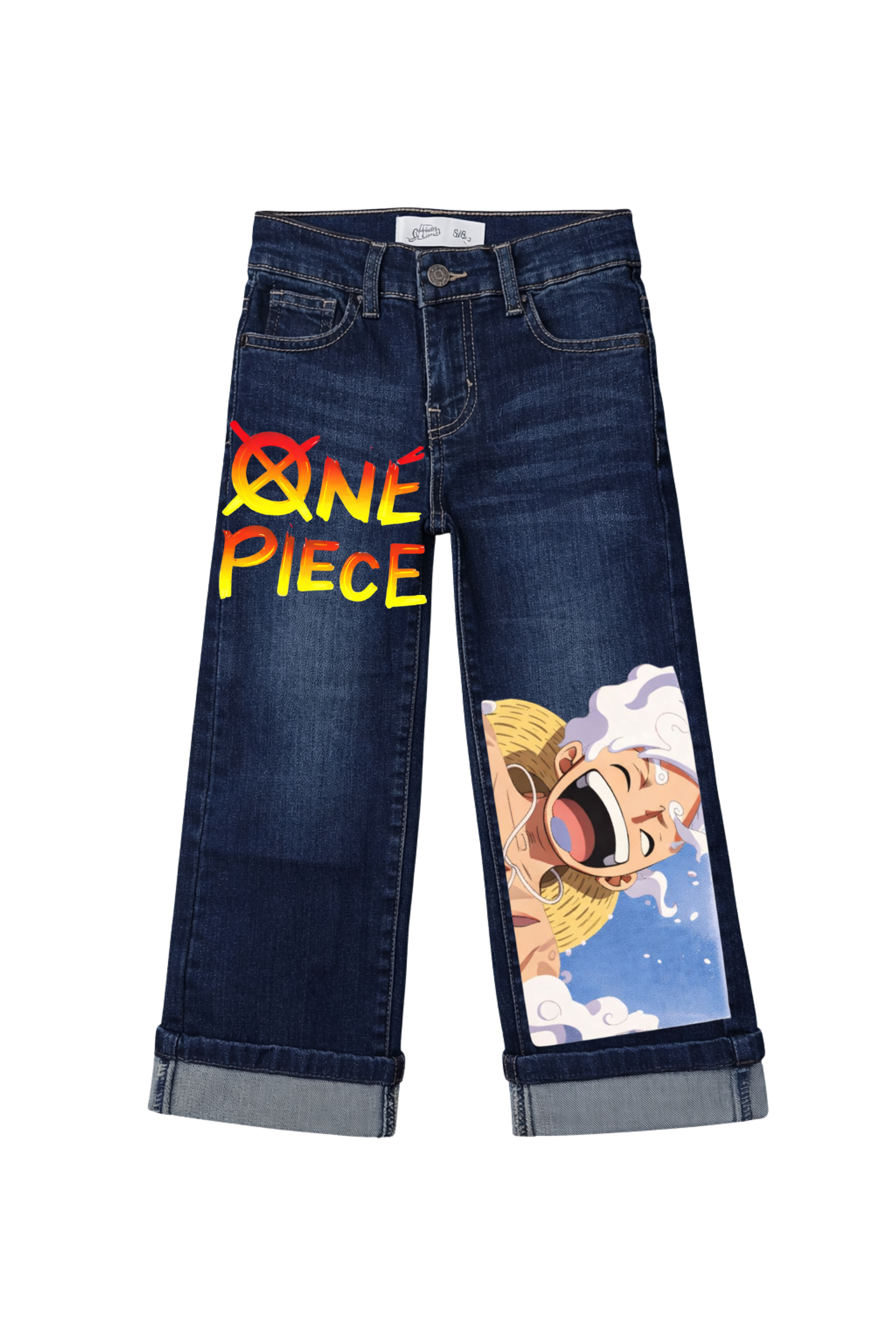 One Piece Splash Denim Jeans