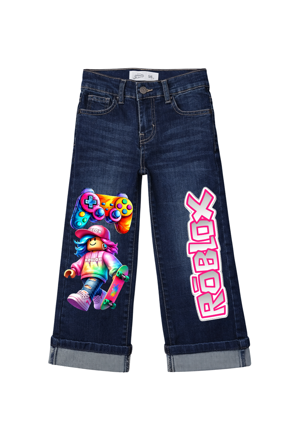 Skateboarding Roblox Graphic Jeans