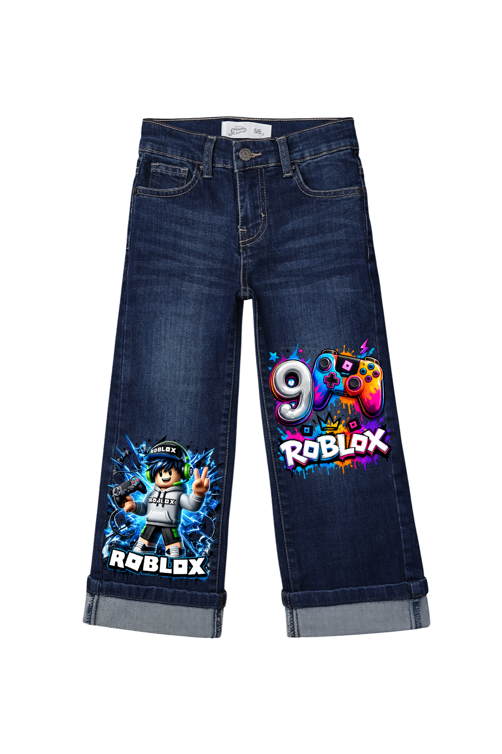 Roblox Gamer Energy Explosion Graphic Jeans