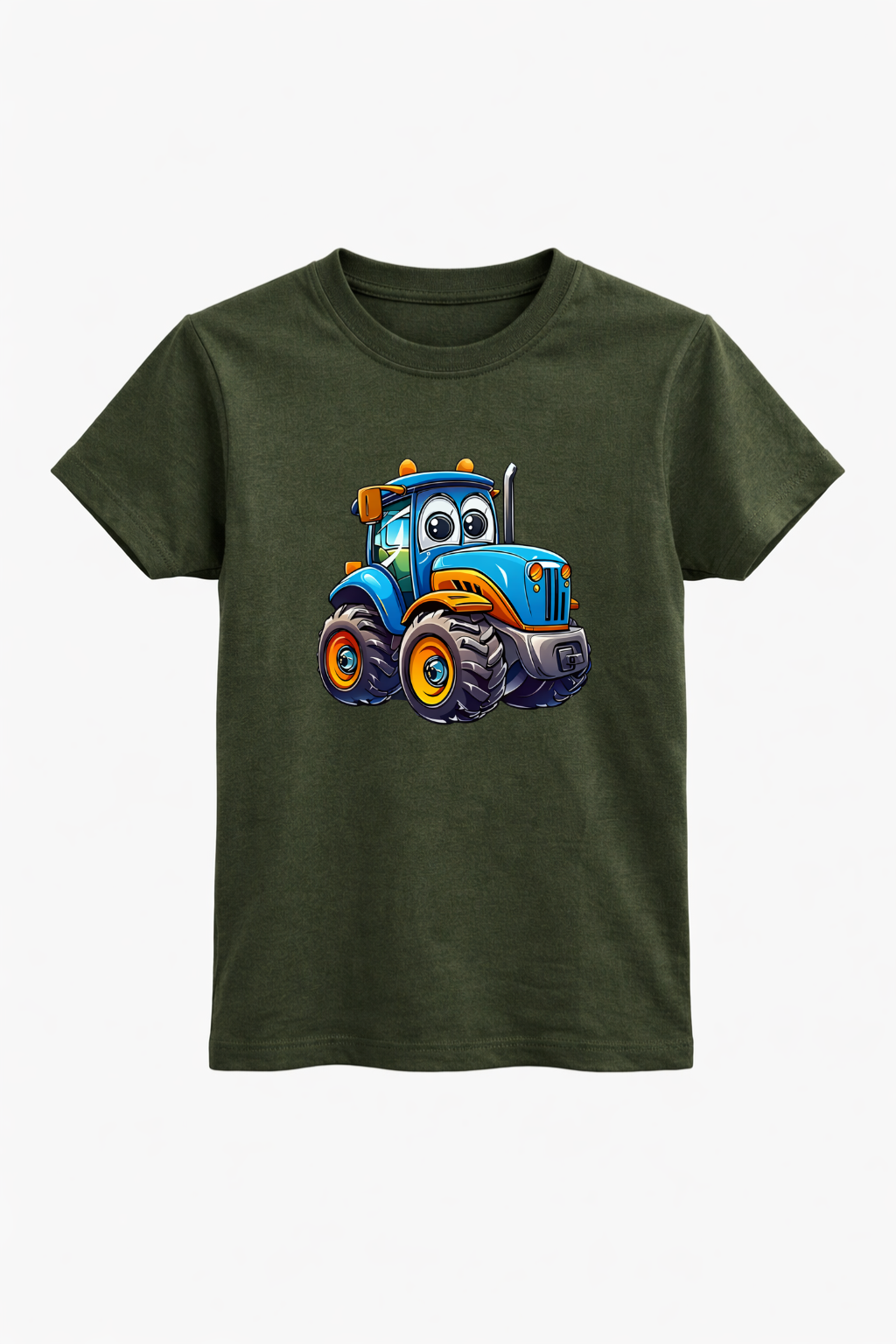 Happy Tractor Graphic Cotton Tee