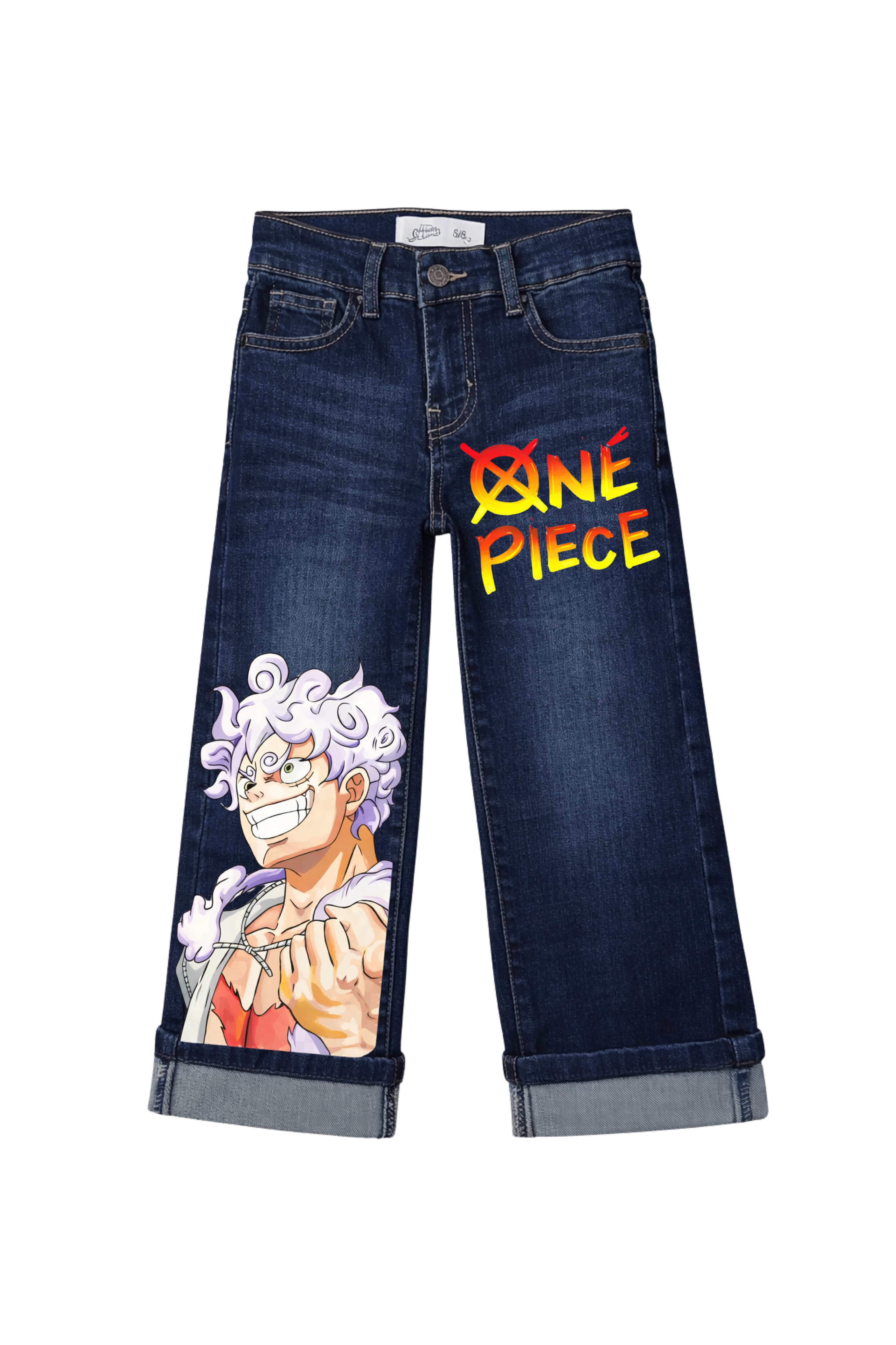 Anime Power Graphic Denim Jeans