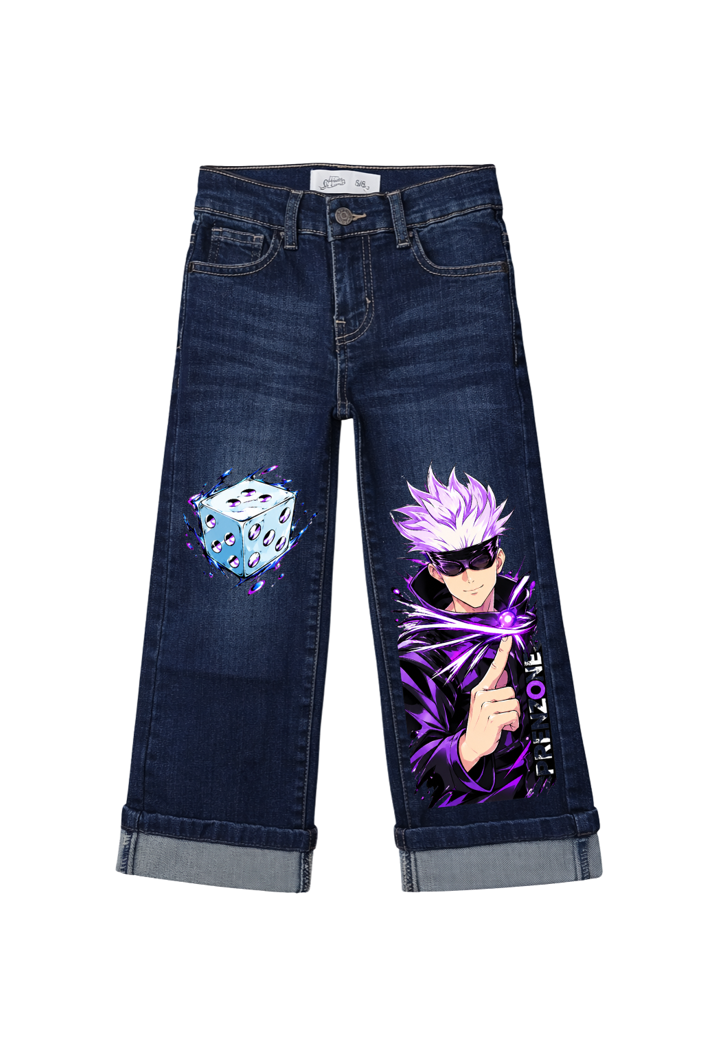 Gojo Dice Domain Graphic Jeans