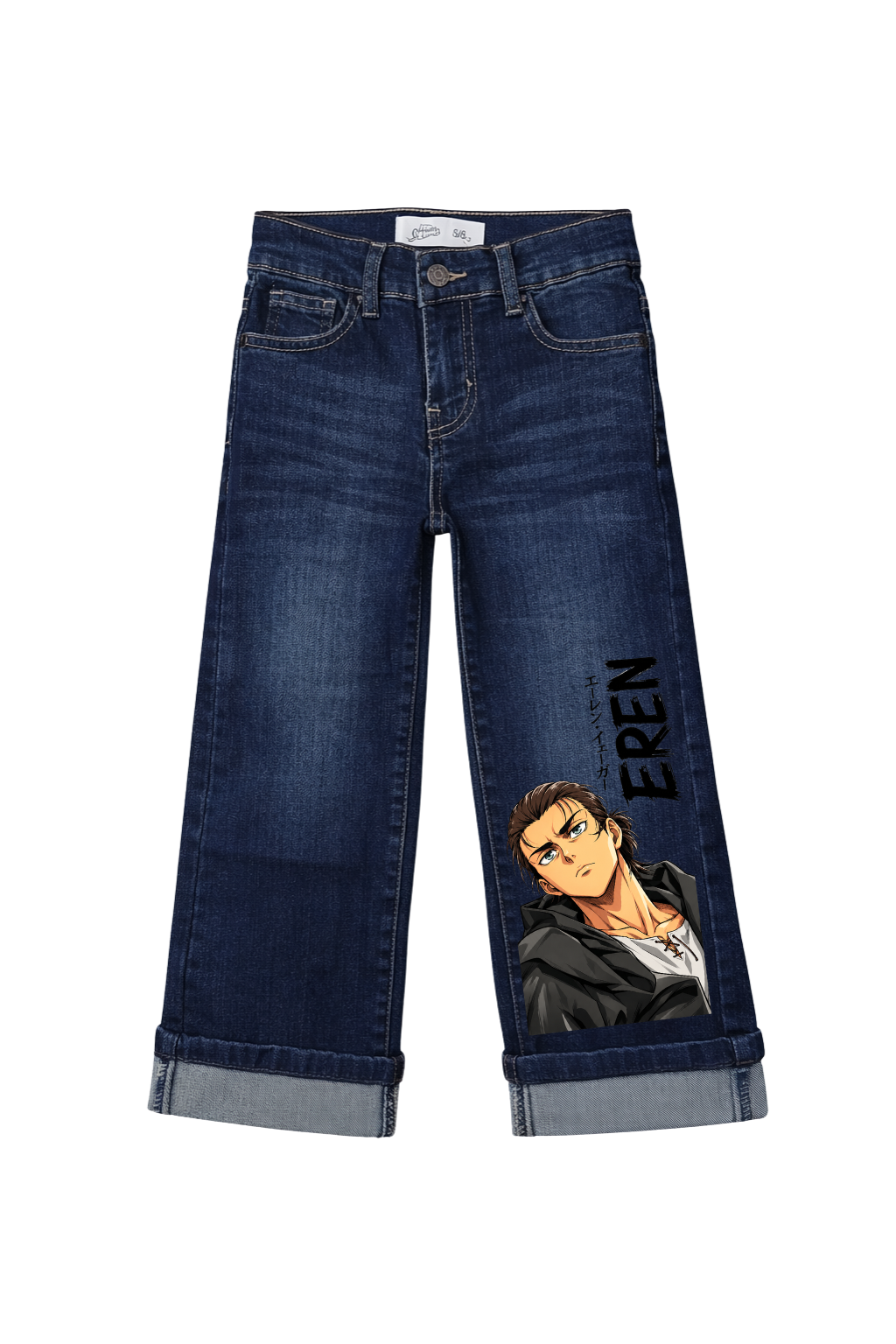 Eren Yeager Titan Fury Graphic Jeans