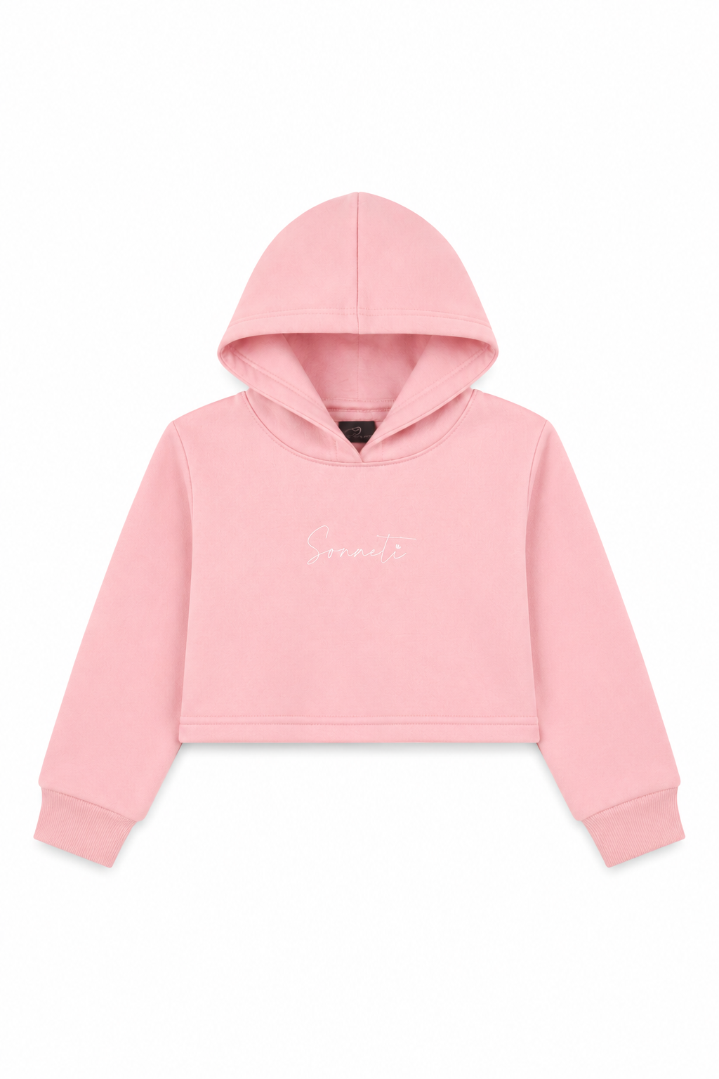 Crop Top Hoodie Pink