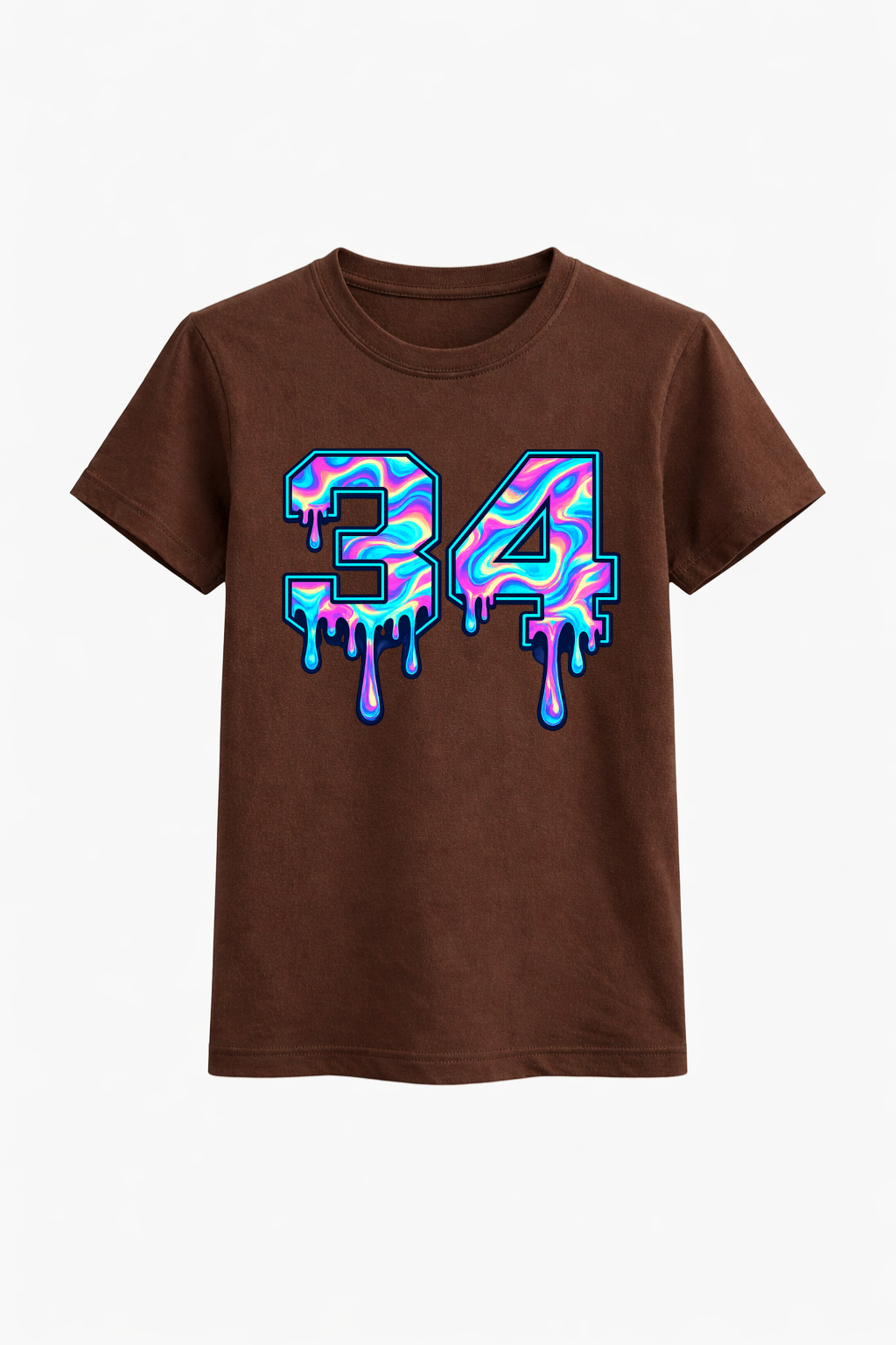 Three Four Digital Paint Print Tee