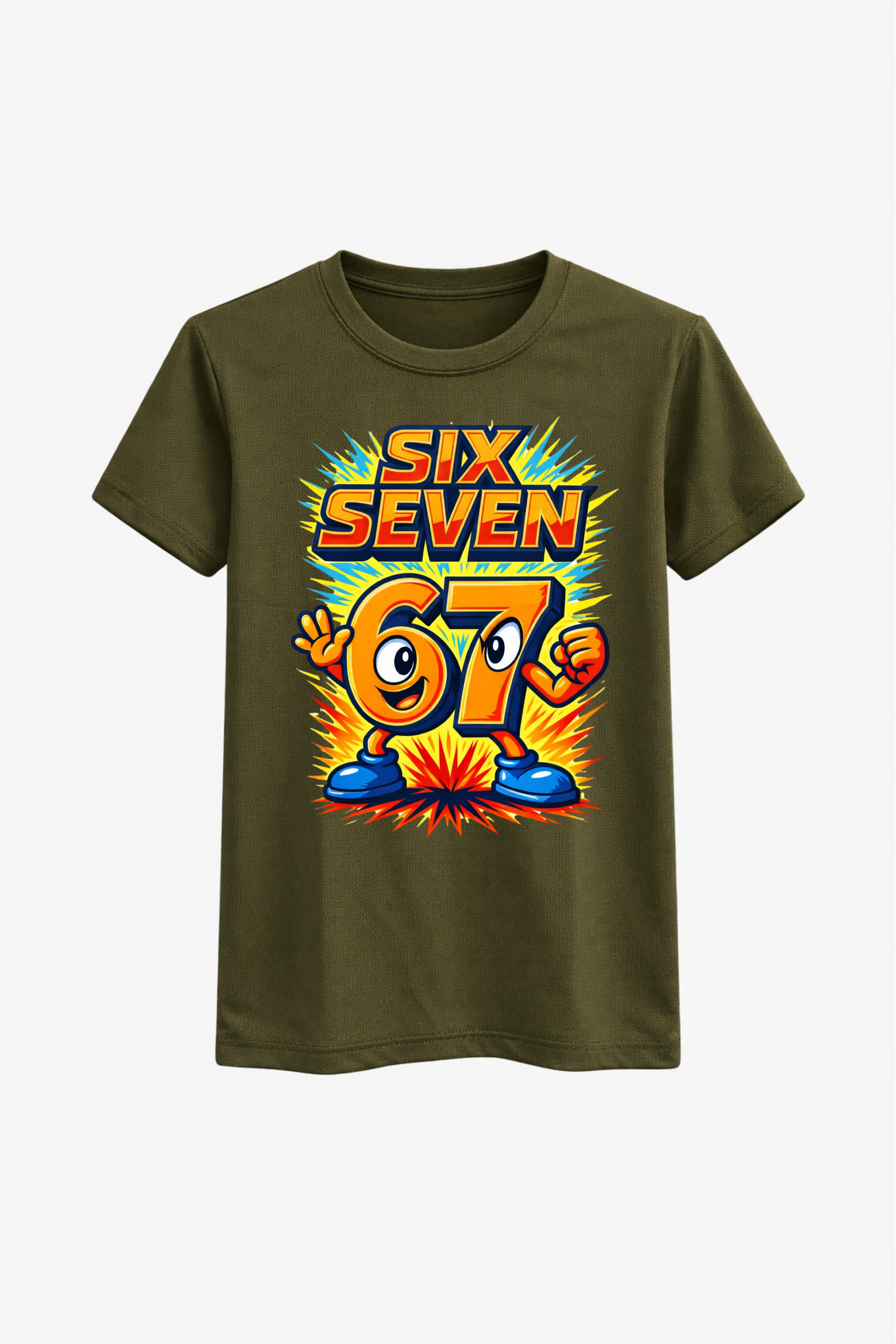 Six Seven Orange Splash Graphic Tee