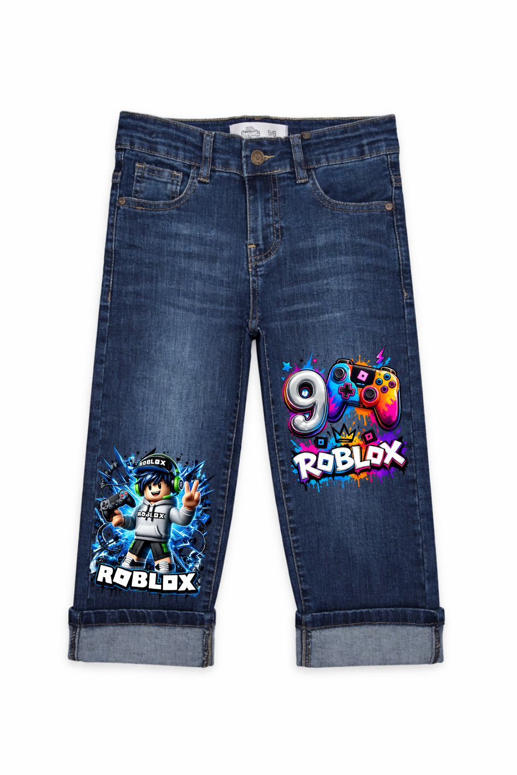 Roblox Gamer Energy Explosion Graphic Jeans