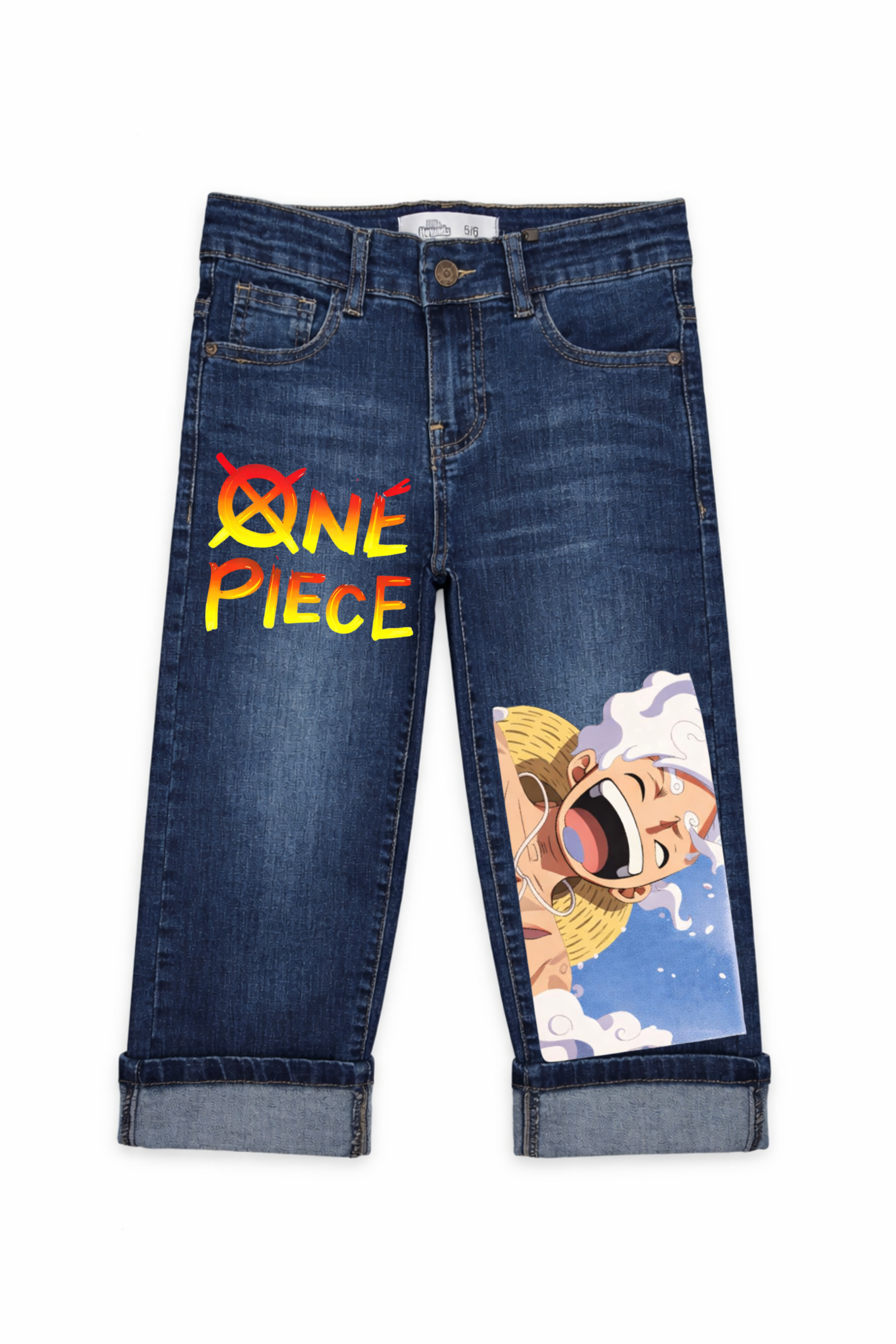 One Piece Splash Denim Jeans