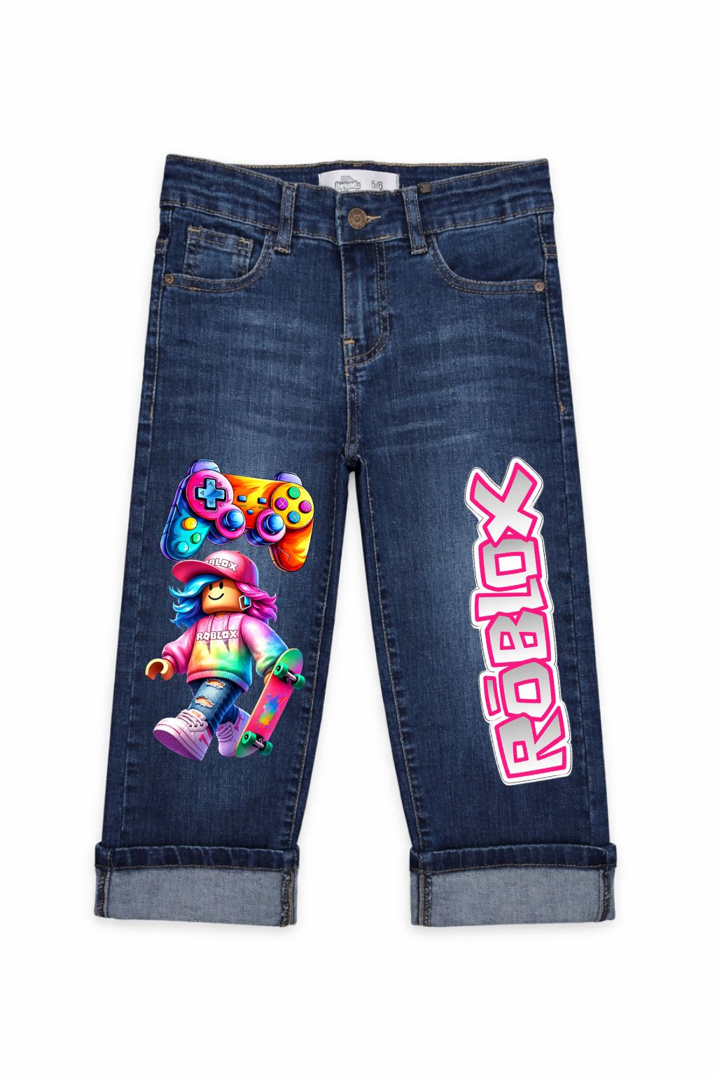 Skateboarding Roblox Graphic Jeans