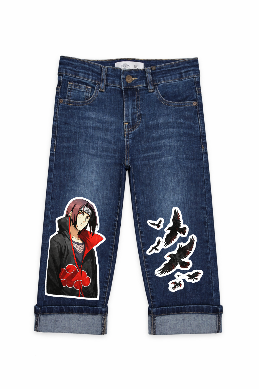 Crimson Shadow Denim Pants