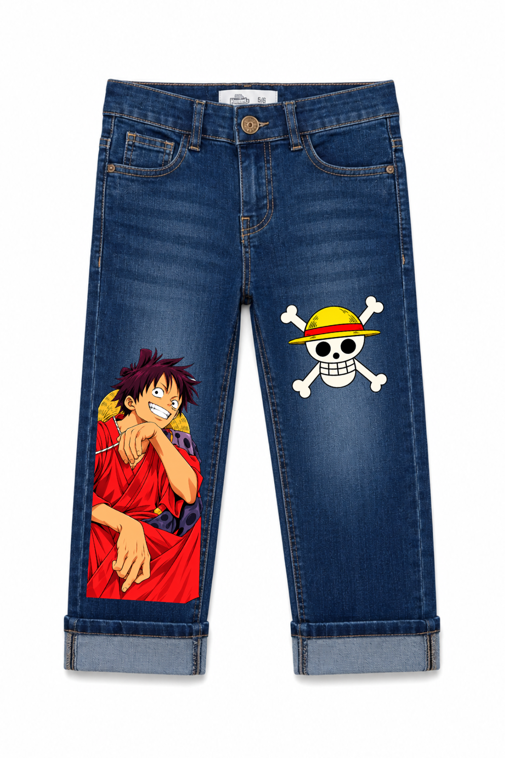 Luffy Red Voyage Graphic Jeans