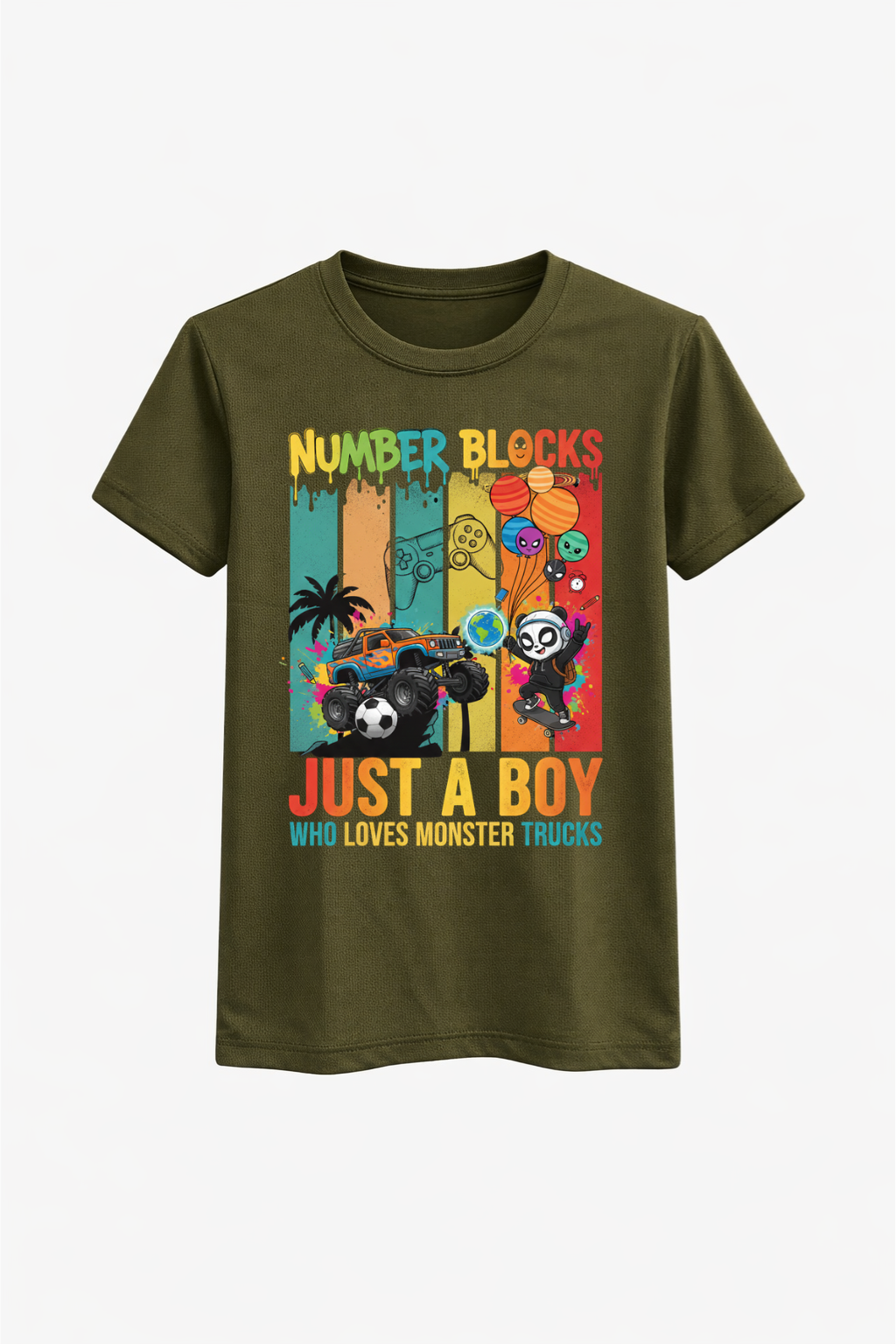 Monster Truck Boy Tee