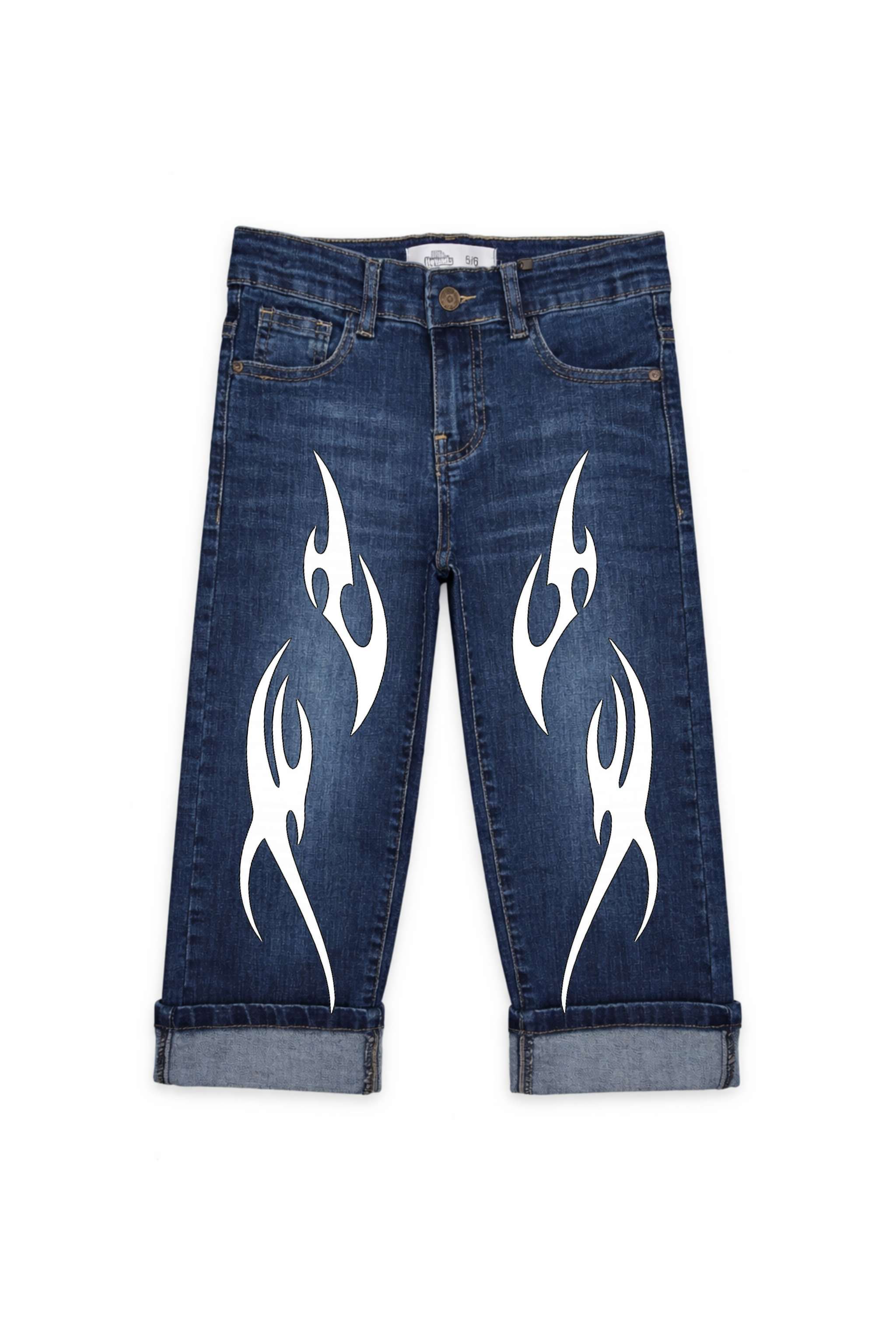 Flame Tribal Denim Jeans