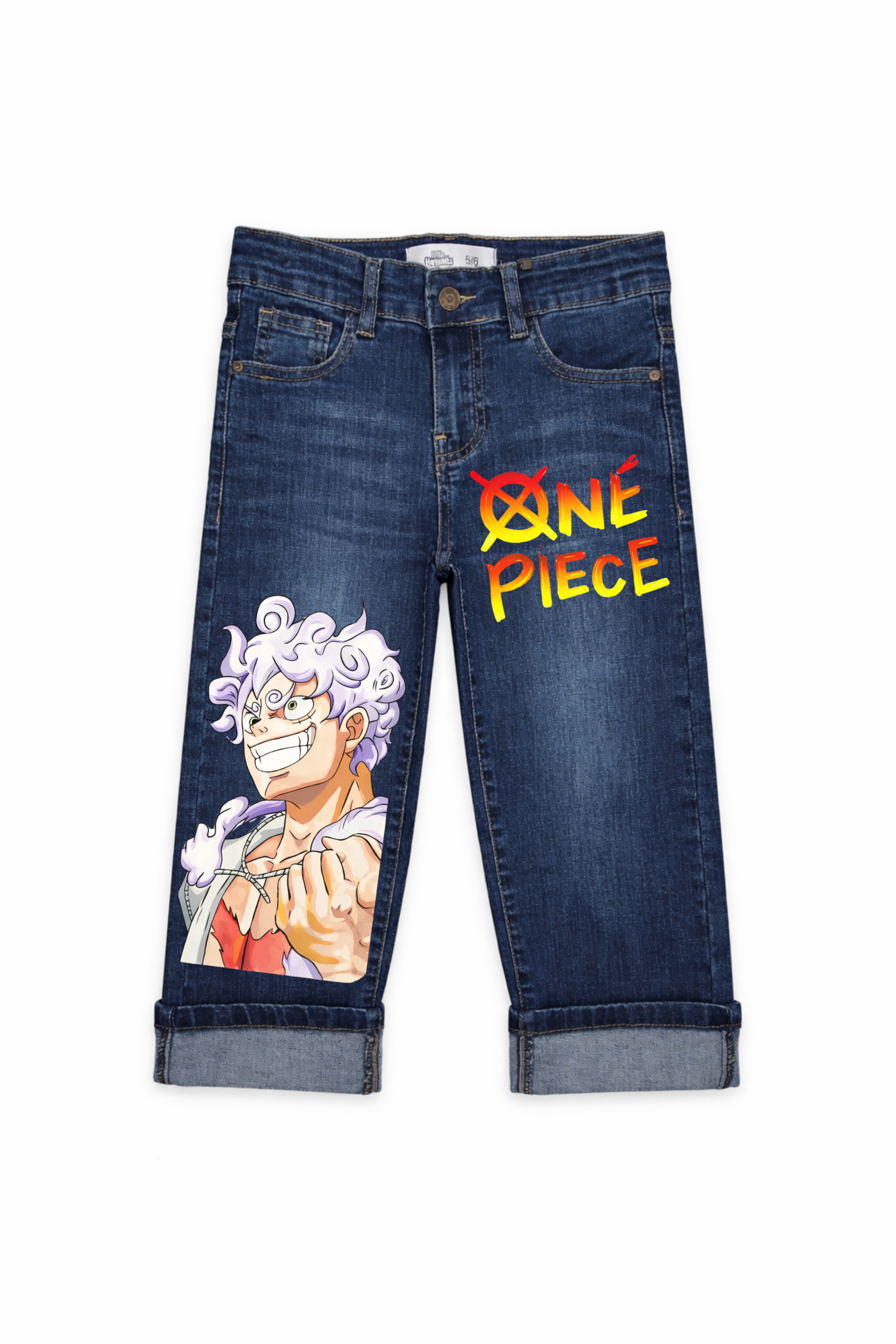 Anime Power Graphic Denim Jeans