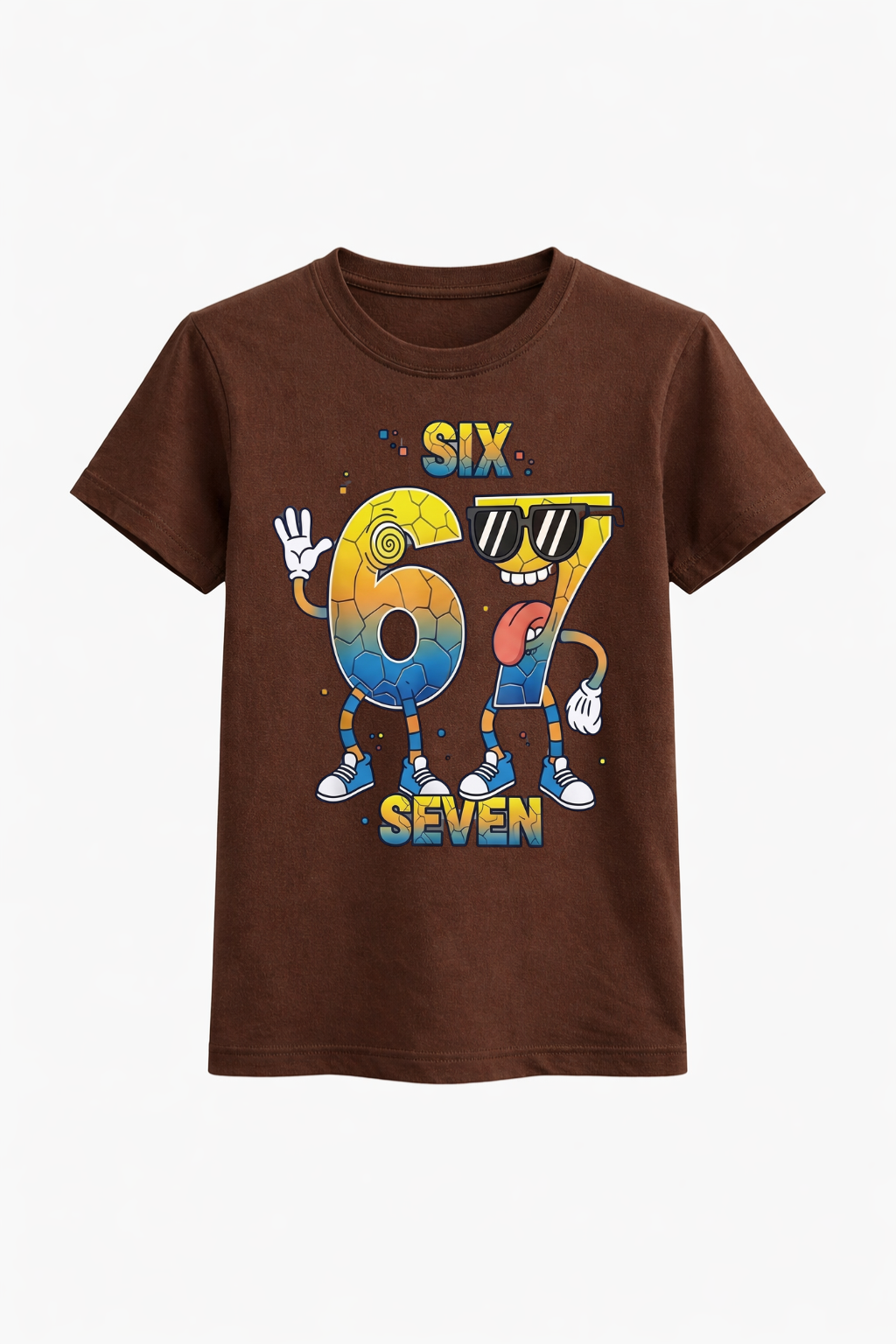 Six Seven Cool Cartoon Birthday Tee