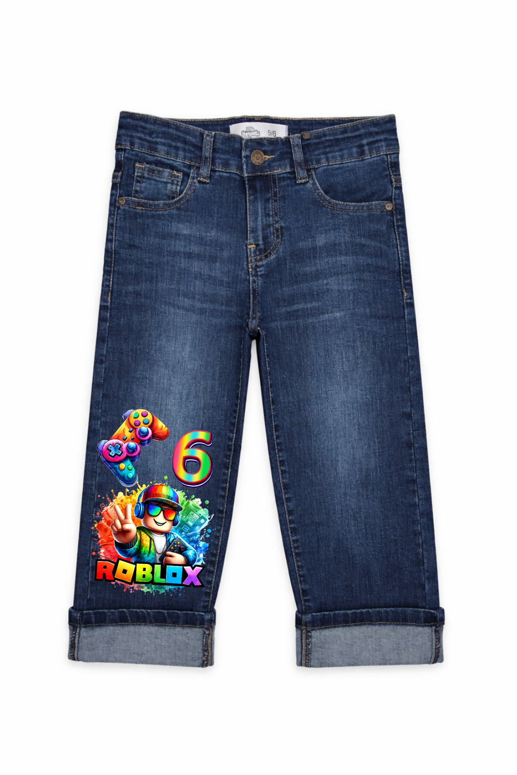 Roblox Gamer Style Graphic Jeans