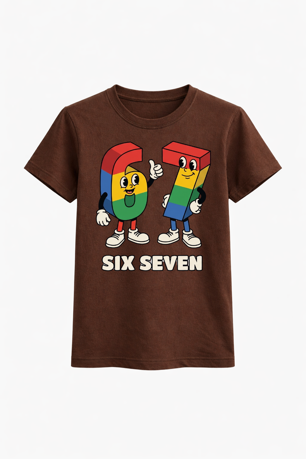 Six Seven Cartoon Birthday Tee