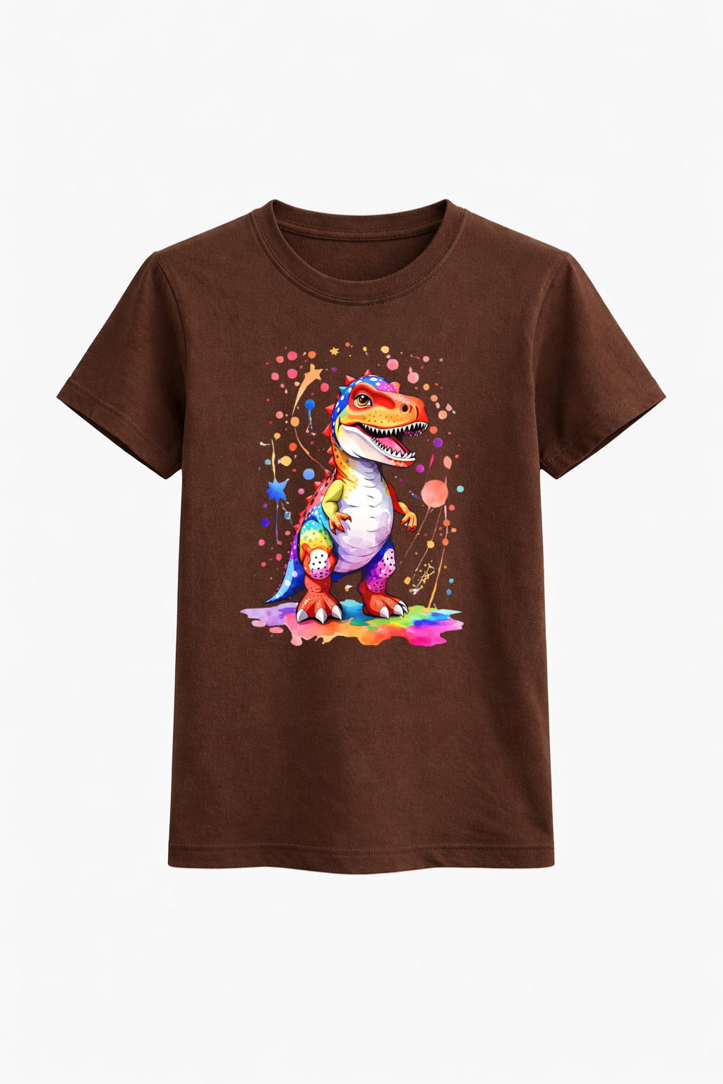 Rainbow Roar Dino Cotton Tee