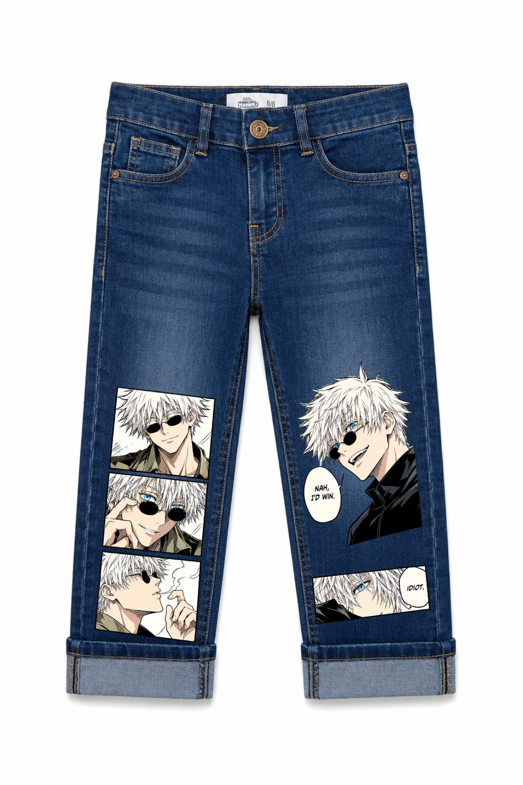 Gojo Manga Graphic Jeans