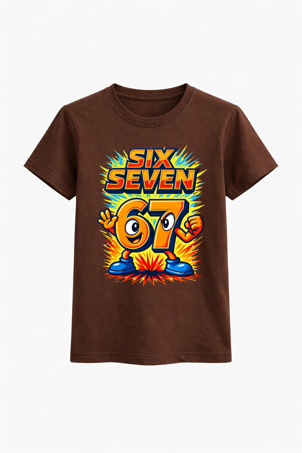 Six Seven Orange Splash Graphic Tee