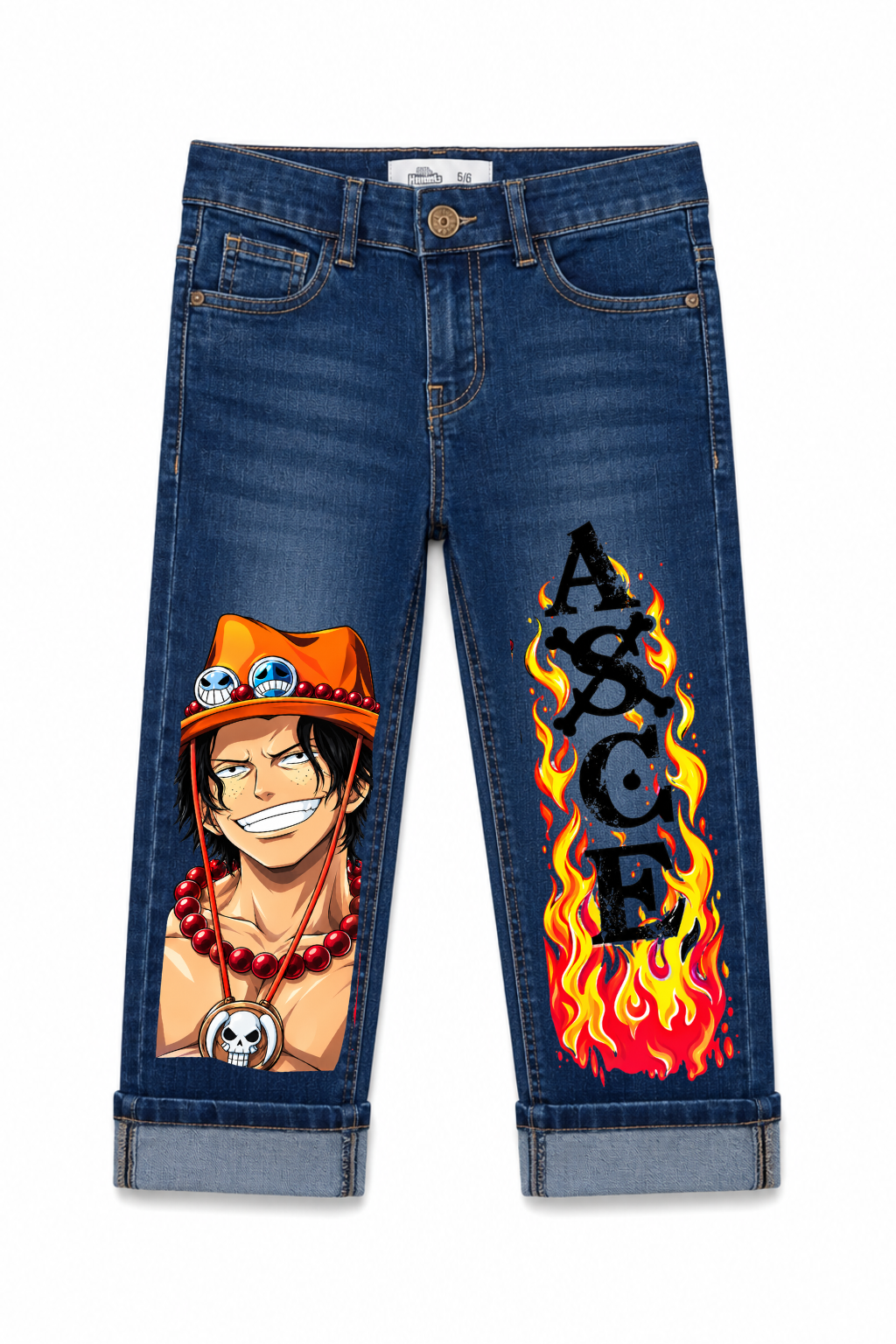 Ace Flame Graphic Jeans