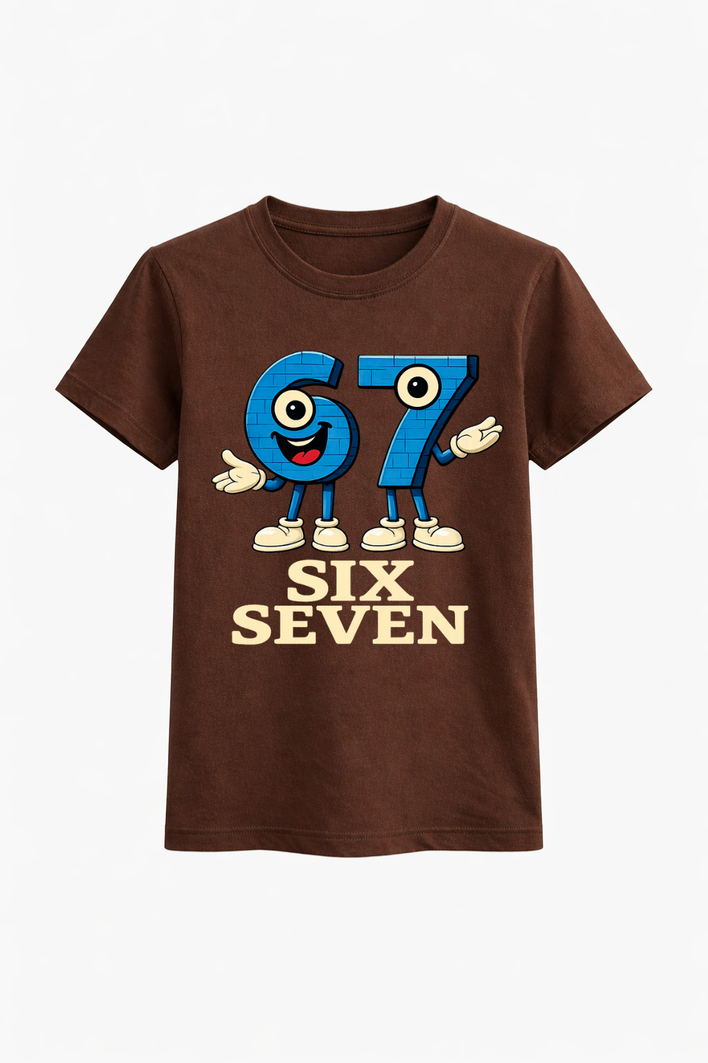 Six Seven Anime Blue Graphic Tee