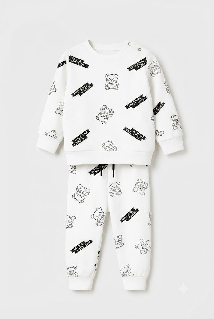 White Bear Fleece Suit