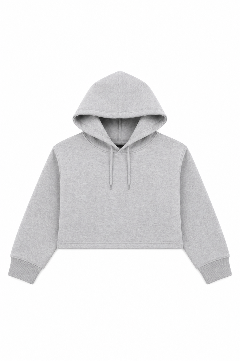 Crop Top Hoodie Grey