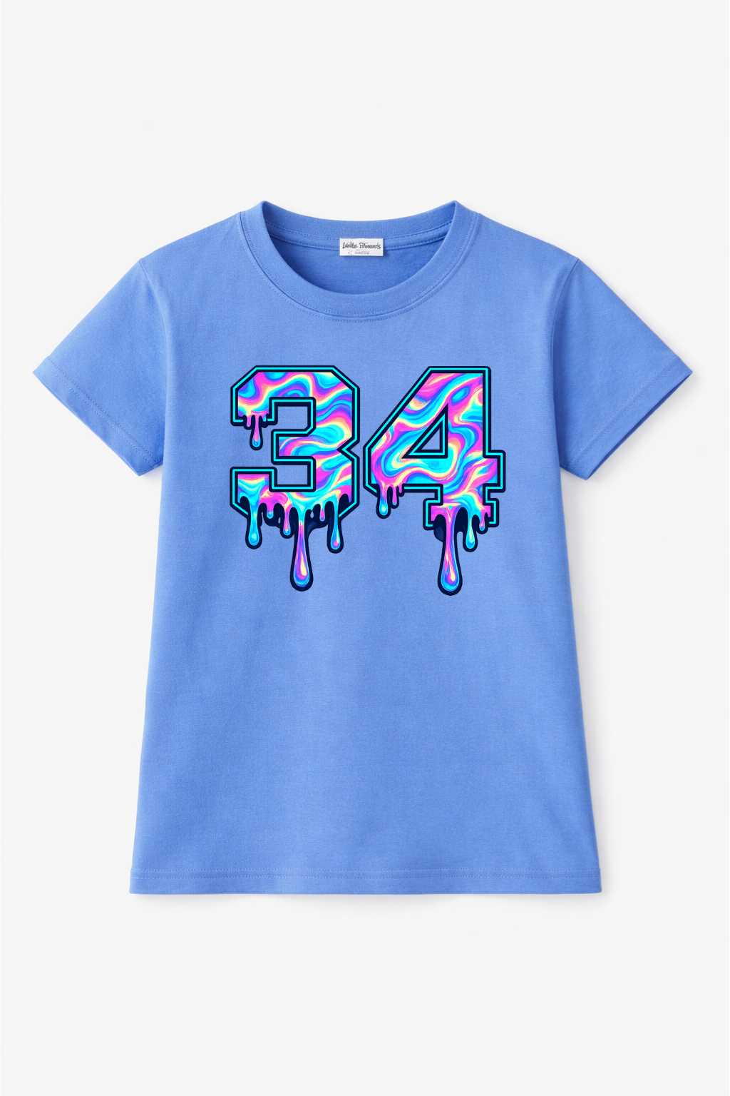 Three Four Digital Paint Print Tee