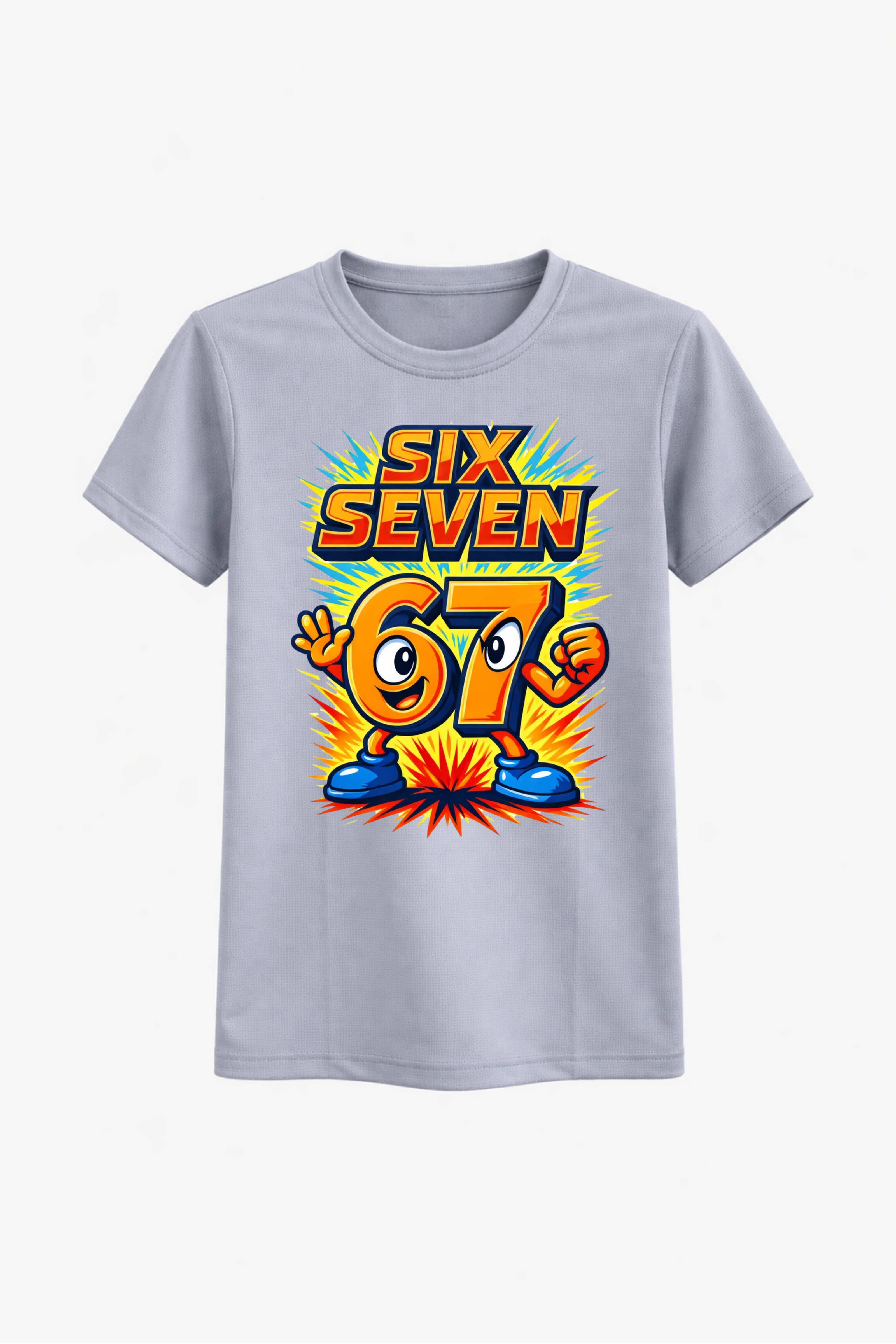 Six Seven Orange Splash Graphic Tee