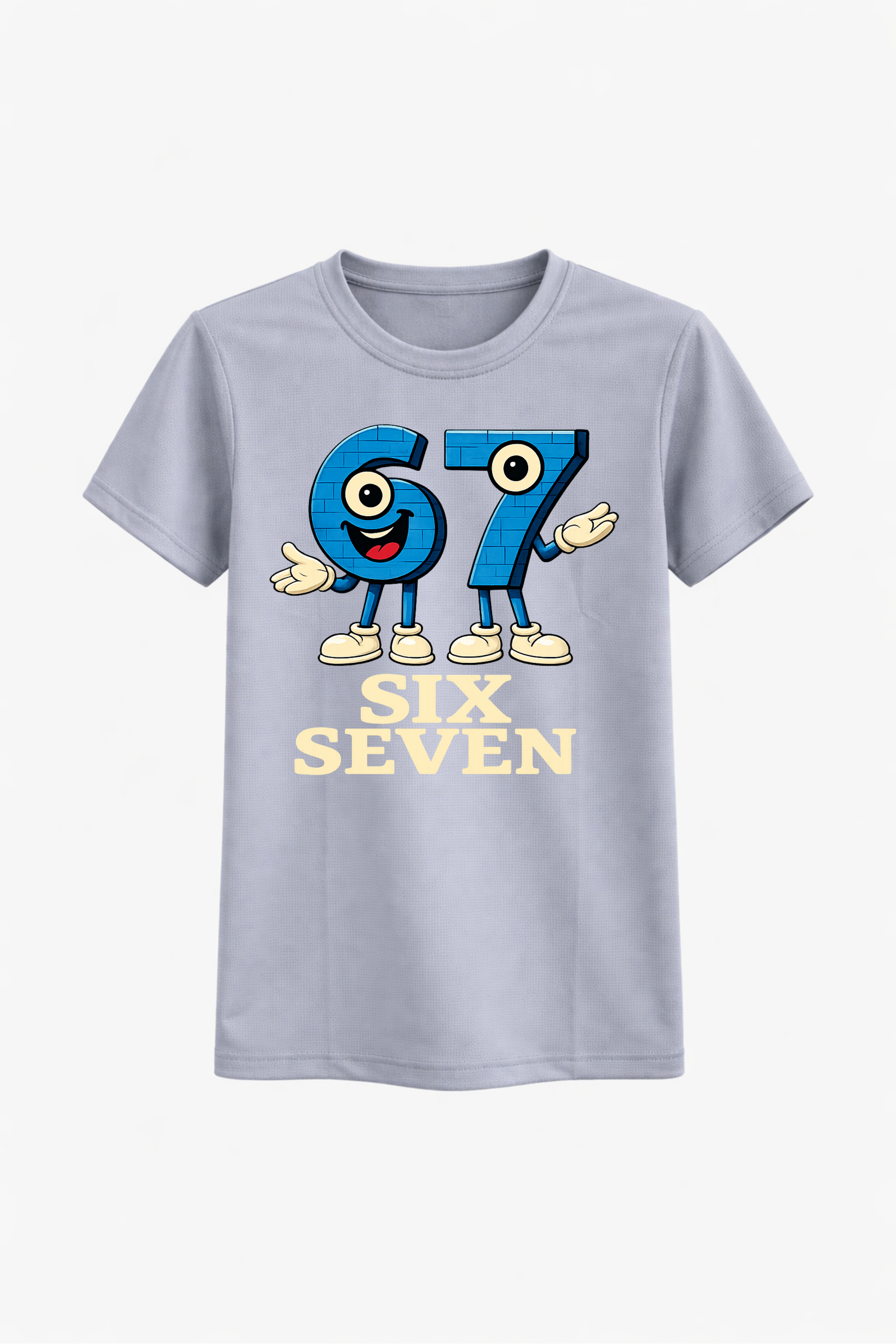 Six Seven Anime Blue Graphic Tee