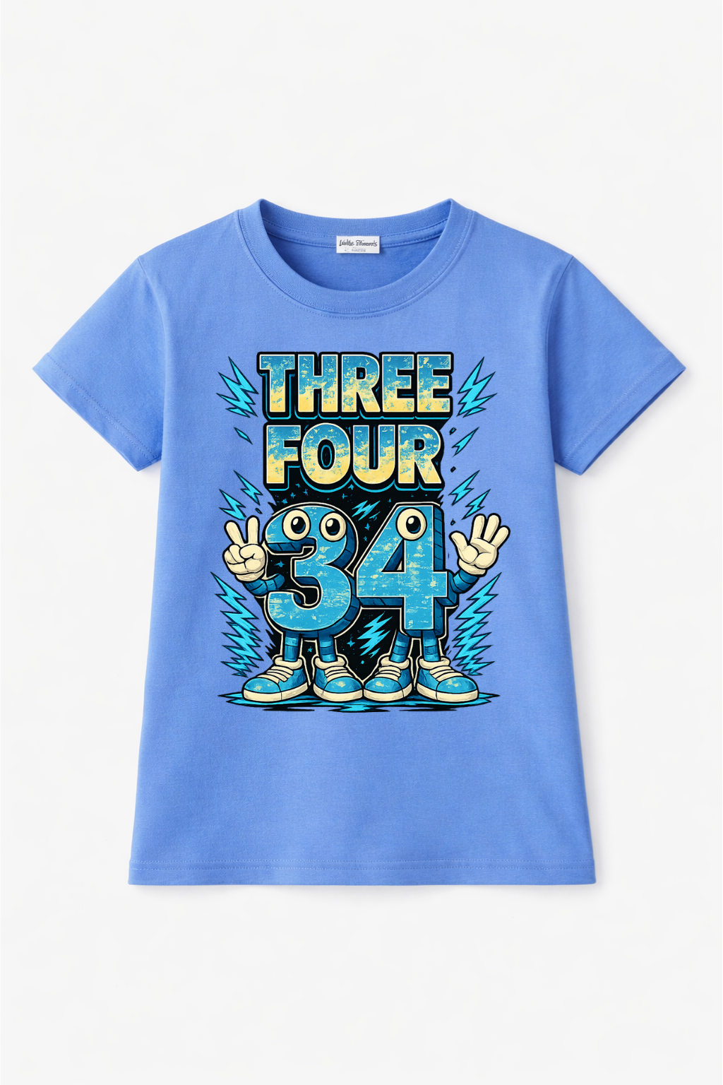 Three Four Digital Print Tee