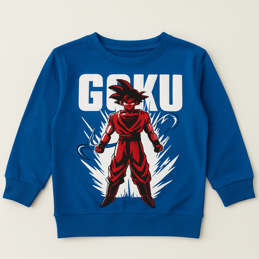 Premium Quality "GOKU" Printed Terry Sweatshirt