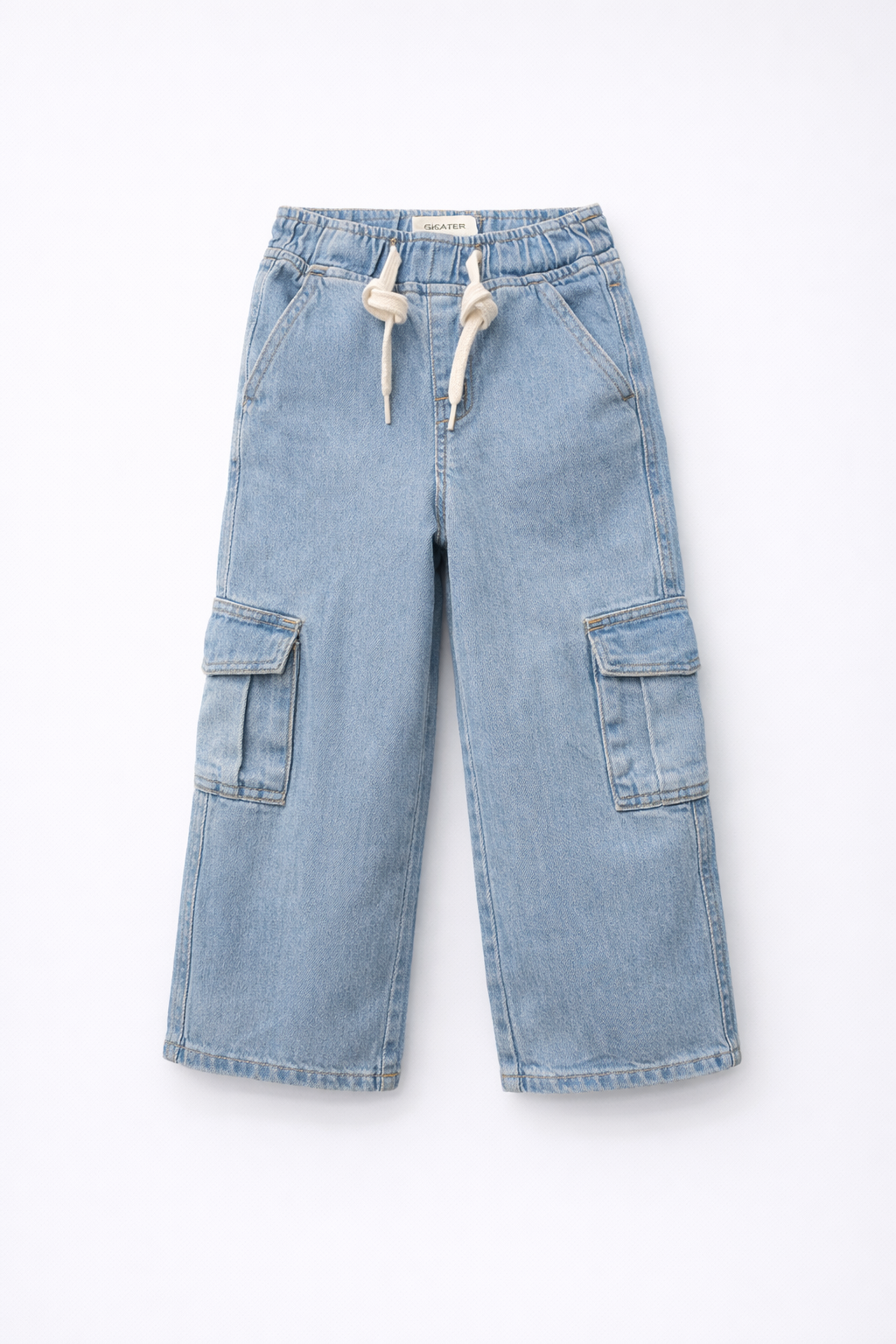 Light Blue Cargo Jeans