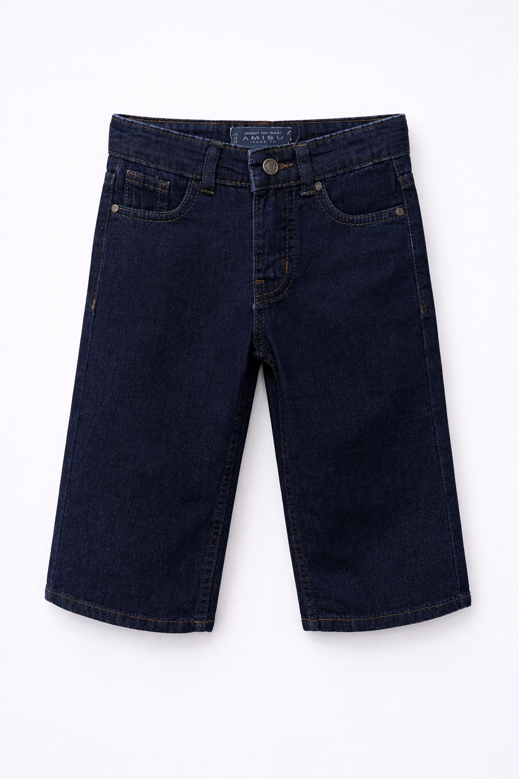 Dark Blue Wide Leg Jeans